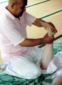 pratique shiatsu Professeur Okuyama